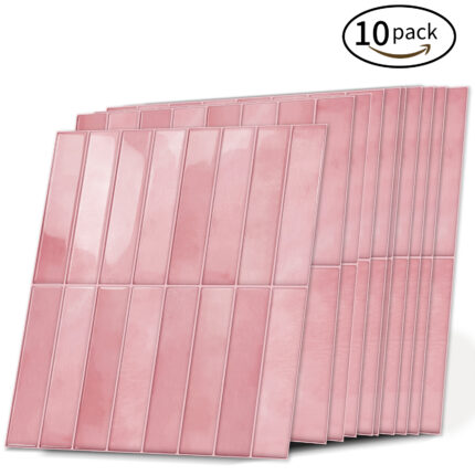 DEWOO 3D Wall Stickers – 10pcs, Waterproof & Self-Adhesive for Kitchen & Bathroom